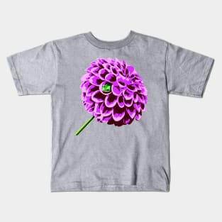 Frog in purple flower Kids T-Shirt